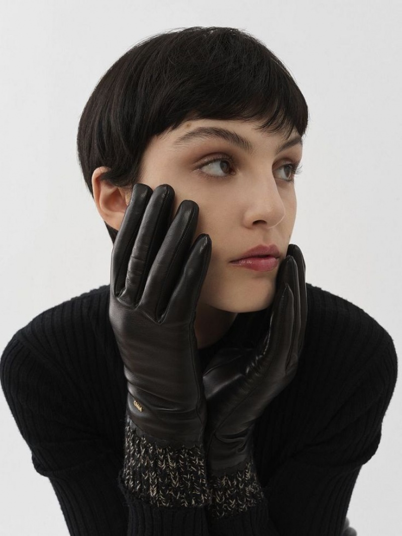 Guantes Chloe Jamie Negras | CHE-SR14484