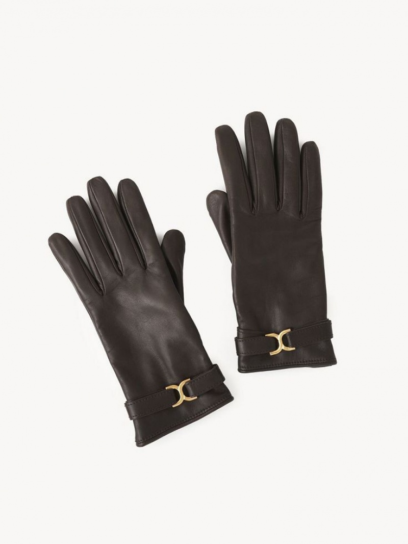 Guantes Chloe Marcie Marrones | CHE-SR14465