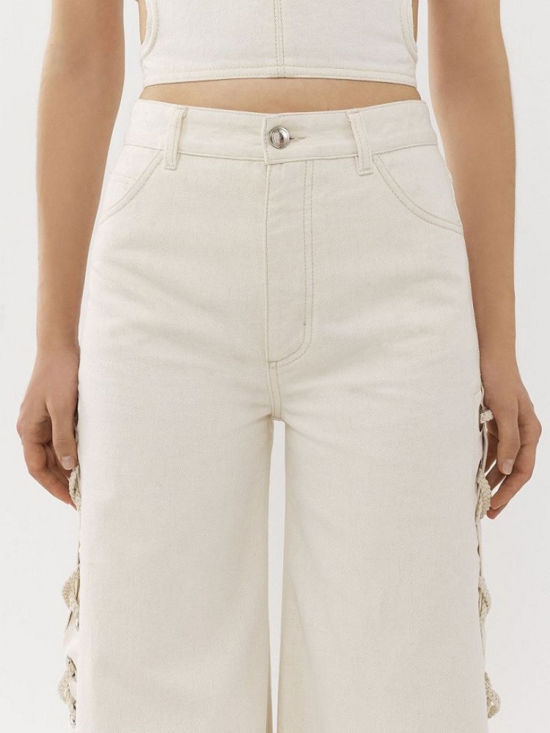 Jeans Chloe Anchos Rave Blancas | CHE-SR13982