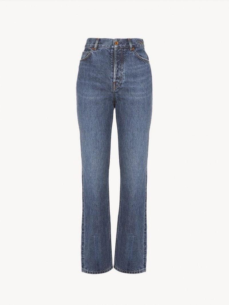 Jeans Chloe Semeru Directo-leg Azules | CHE-SR13977