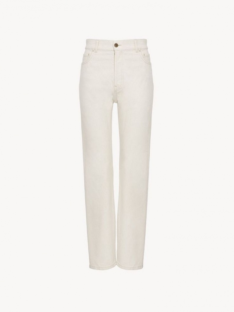 Jeans Chloe Semeru Directo-leg Blancas | CHE-SR13996