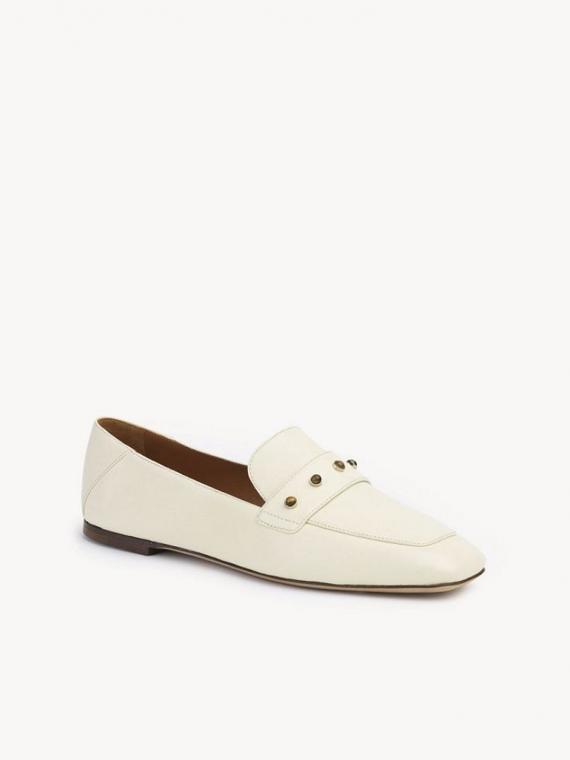 Loafer Chloe Aurna Low-heel Blancas | CHE-SR14247