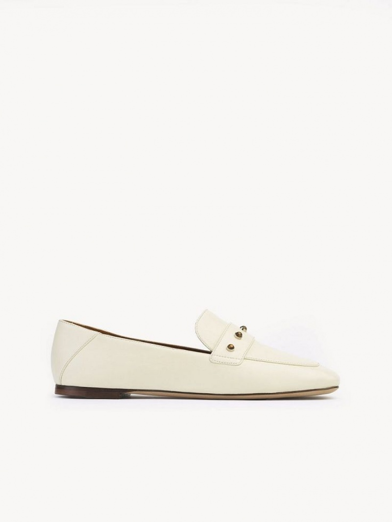 Loafer Chloe Aurna Low-heel Blancas | CHE-SR14247