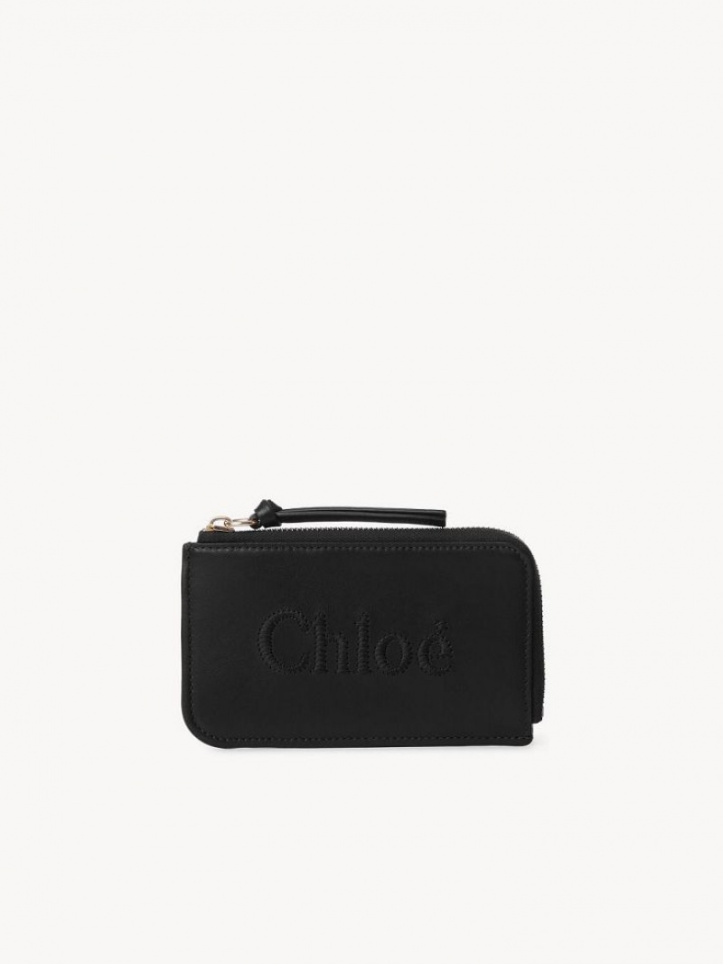 Monederos Chloe Sense Small Purse Negras | CHE-SR14319