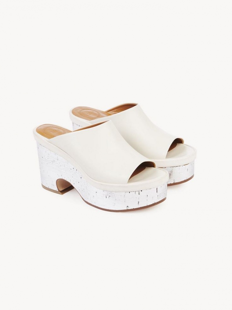 Mule Chloe Oli Plataforma Blancas | CHE-SR14155