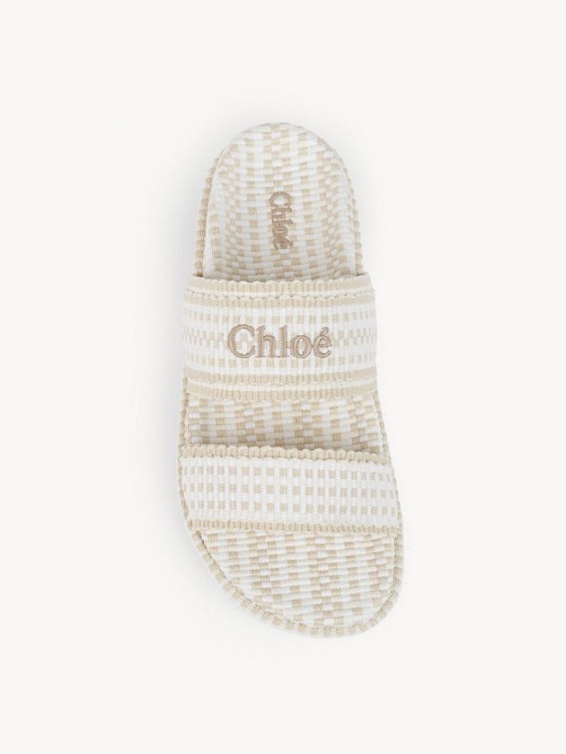 Mule Chloe Rori Planos Blancas | CHE-SR14136