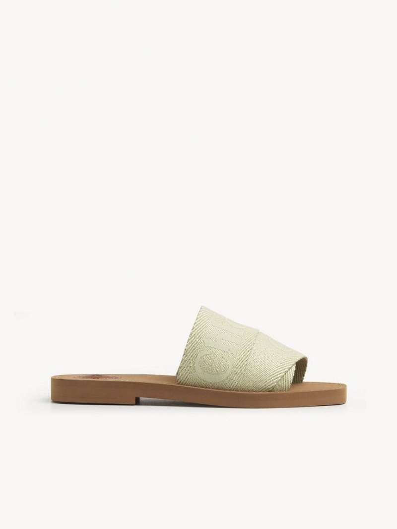 Mule Chloe Woody Planos Verde | CHE-SR14181