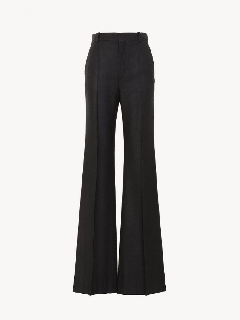 Pantalon Chloe Low-waist Flare Negras | CHE-SR14020