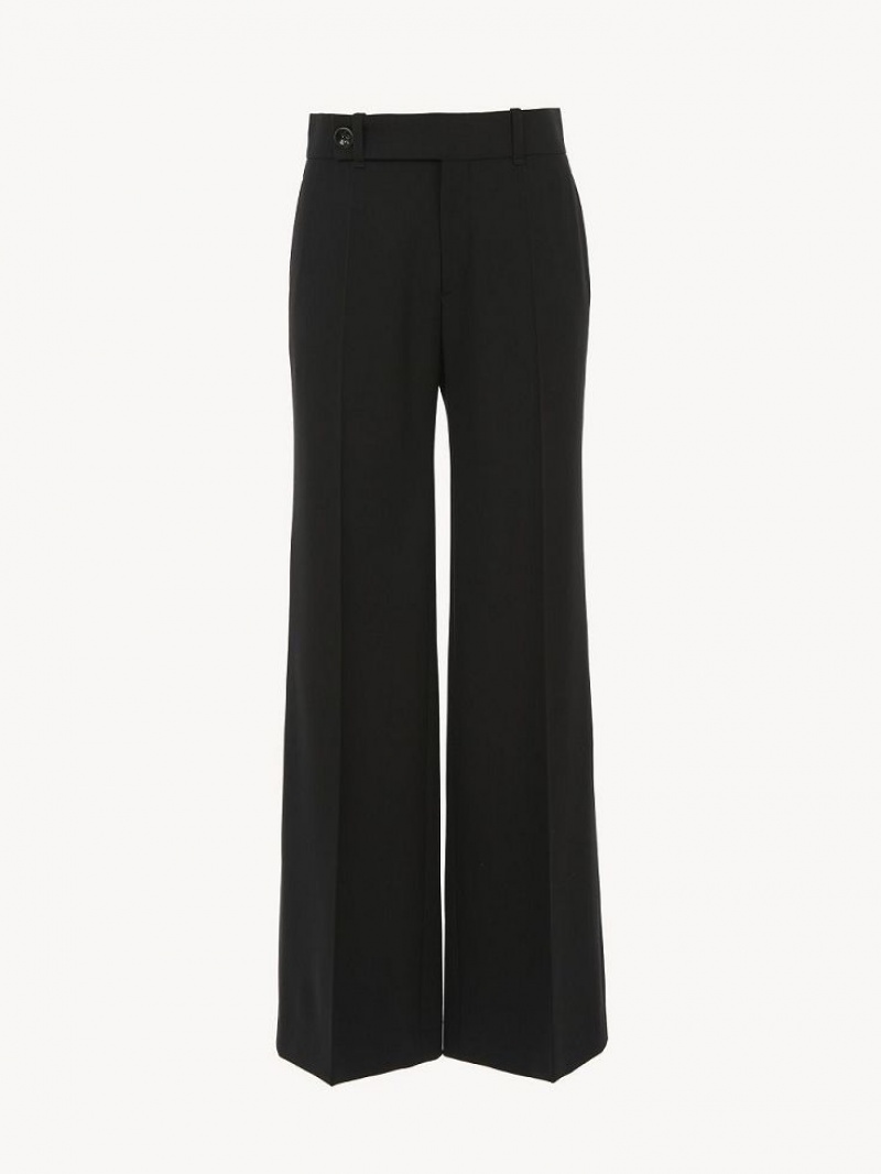 Pantalon Chloe Signature Flared Negras | CHE-SR13968