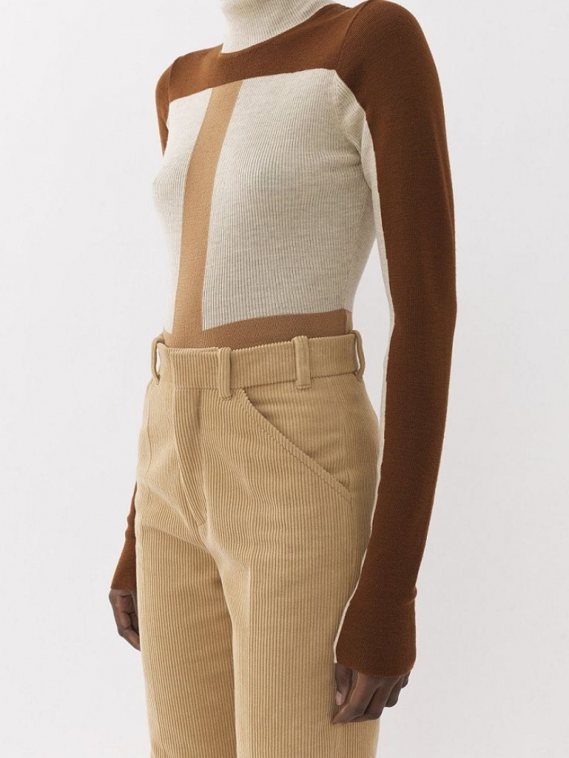 Pantalon Chloe Tailored Beige | CHE-SR14014