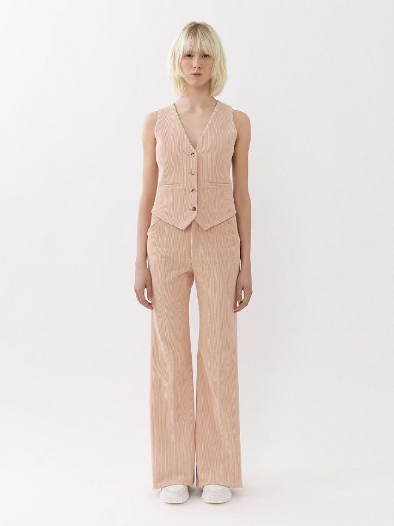 Pantalon Chloe Tailored Rosas | CHE-SR14005