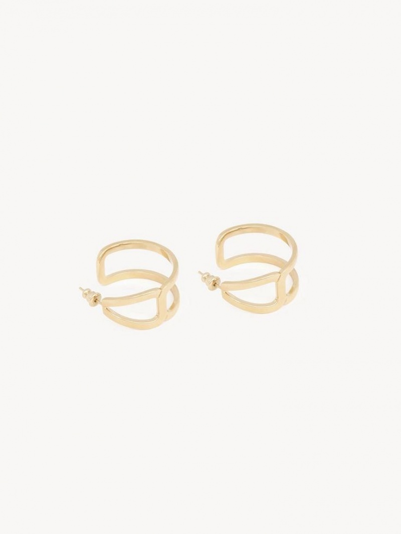 Pendientes Chloe Marcie Hoop Doradas Claro | CHE-SR14461