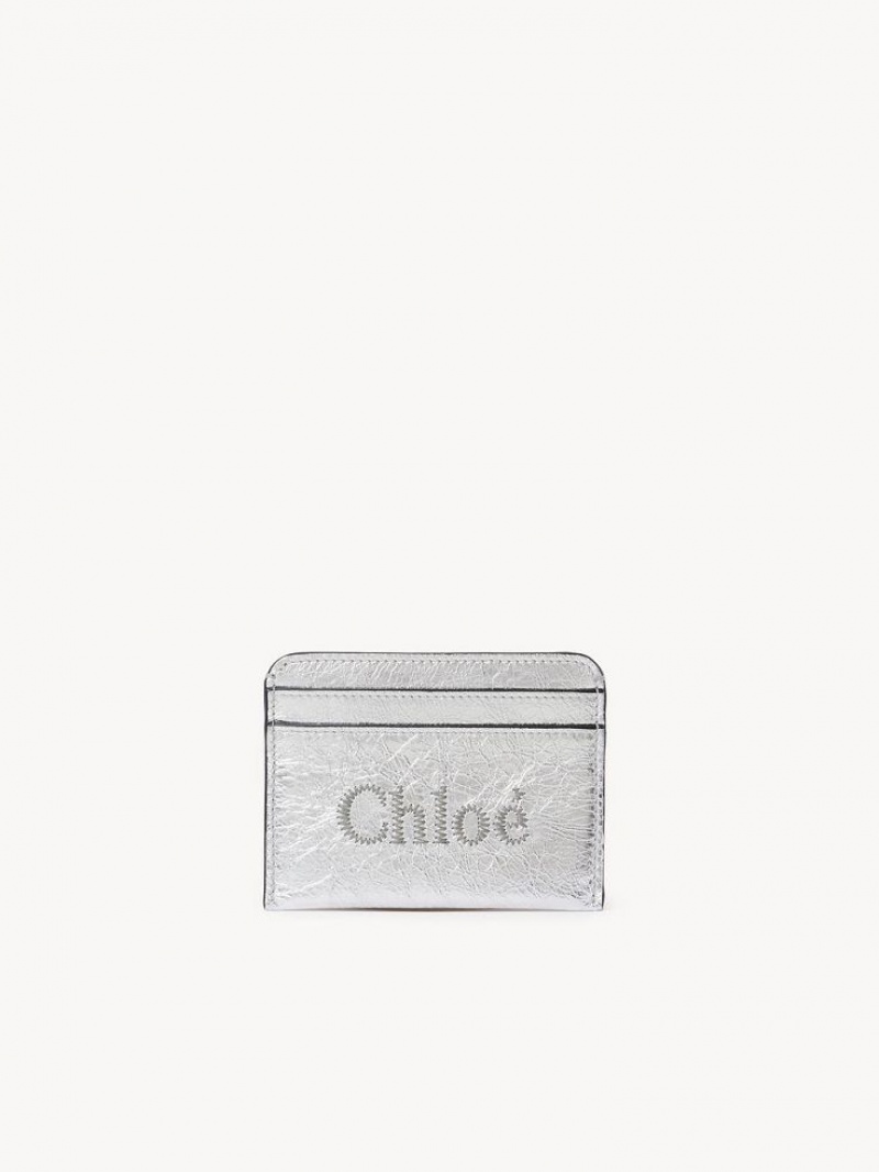 Porta Tarjeta Chloe Sense Plateadas | CHE-SR14311