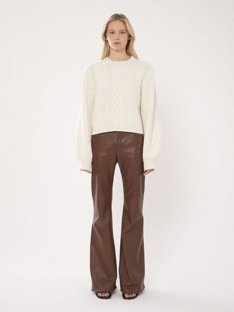 Prendas De Punto Chloe Generous Cable-knit Blancas | CHE-SR13956