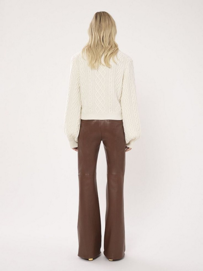 Prendas De Punto Chloe Generous Cable-knit Blancas | CHE-SR13956