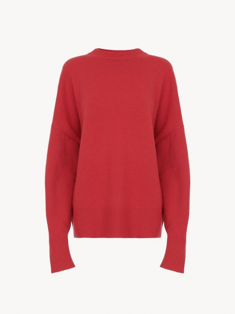 Prendas De Punto Chloe Generous Crew-neck Rosas | CHE-SR13954