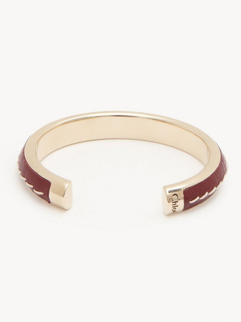 Pulseras Chloe Edith Cuff Burdeos | CHE-SR14397