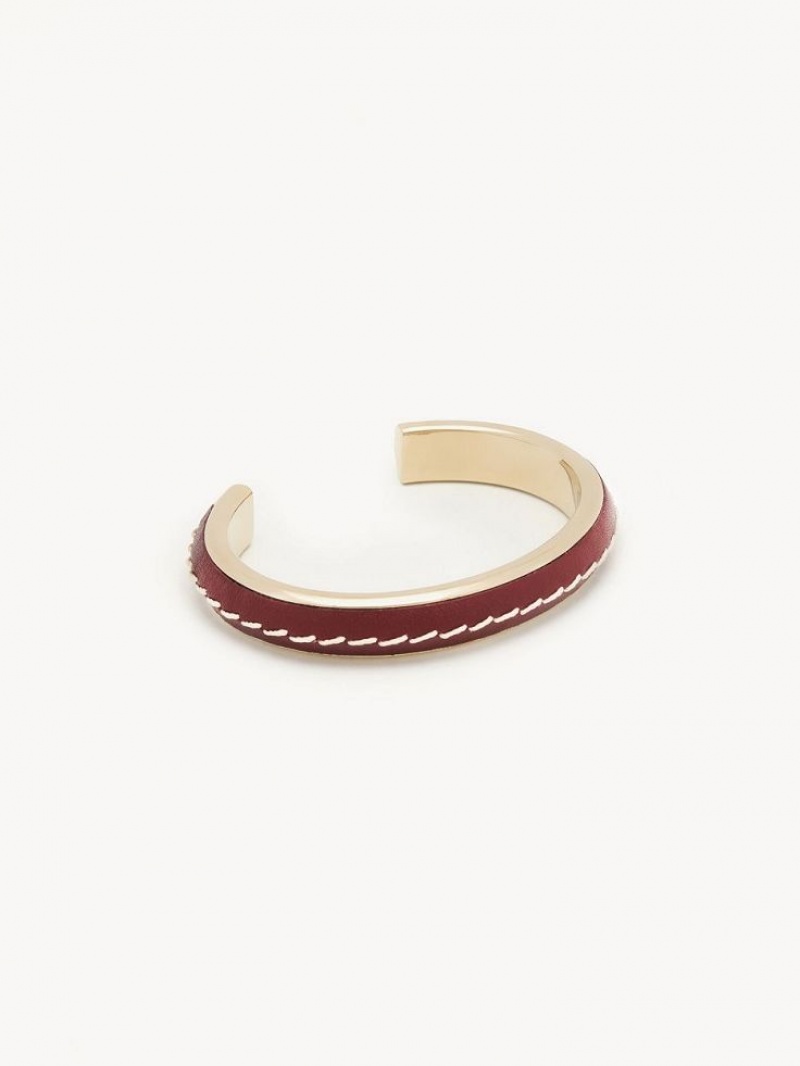 Pulseras Chloe Edith Cuff Burdeos | CHE-SR14397