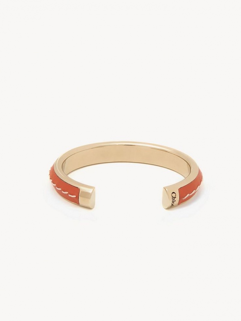 Pulseras Chloe Edith Cuff Rojas Oscuro Naranjas | CHE-SR14360