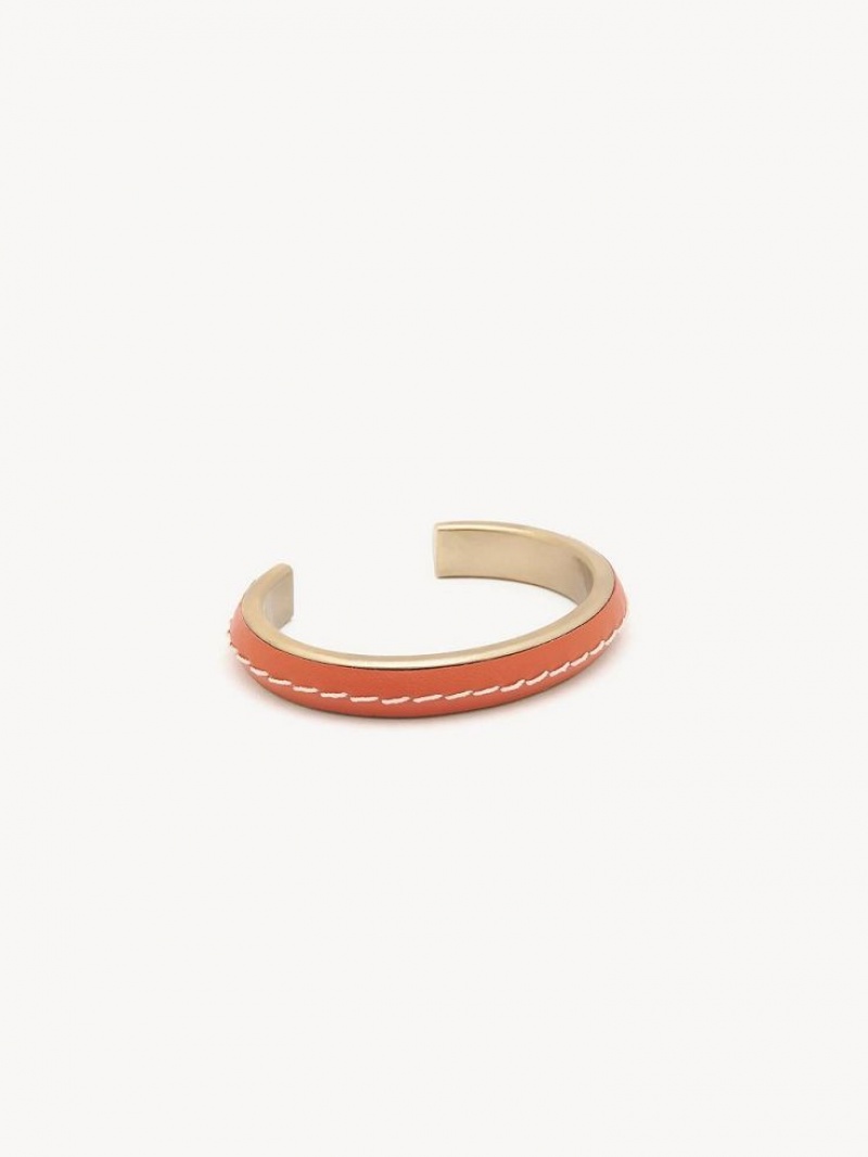 Pulseras Chloe Edith Cuff Rojas Oscuro Naranjas | CHE-SR14360