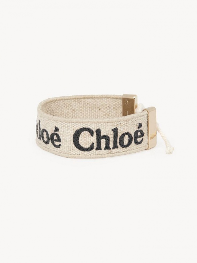 Pulseras Chloe Woody Beige Negras | CHE-SR14440