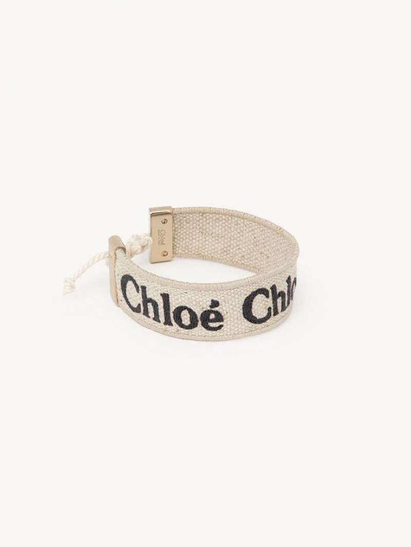 Pulseras Chloe Woody Beige Negras | CHE-SR14440