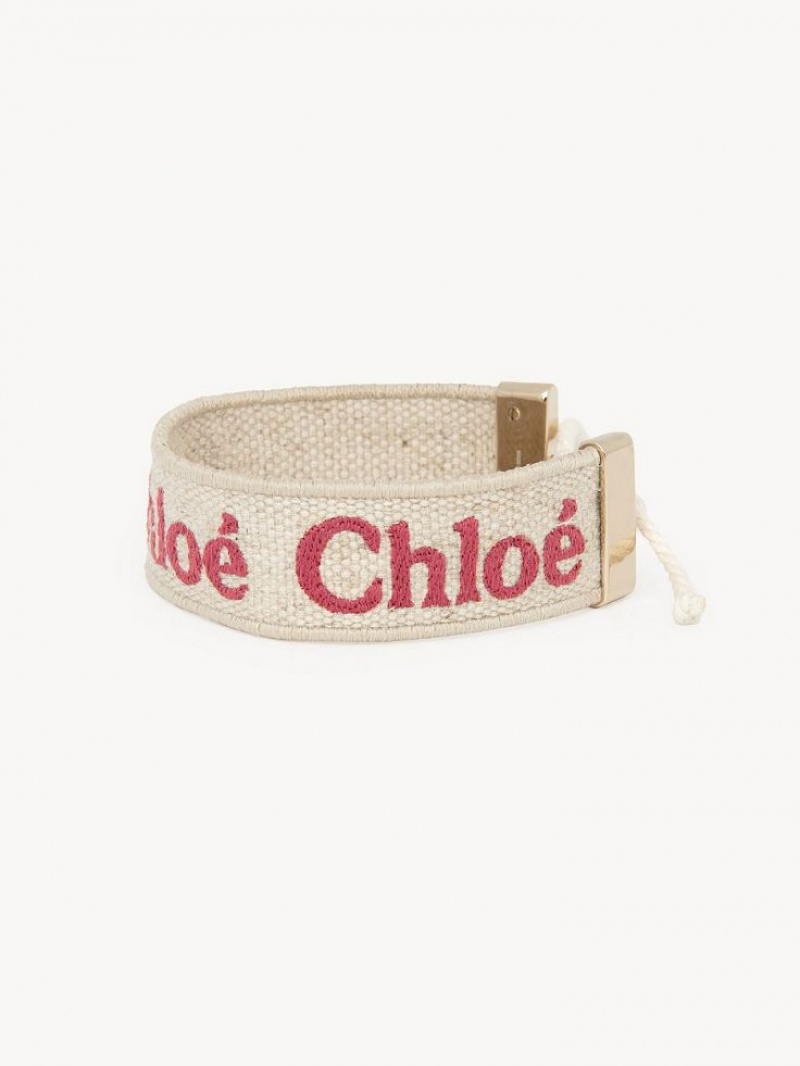 Pulseras Chloe Woody Beige Rosas | CHE-SR14445