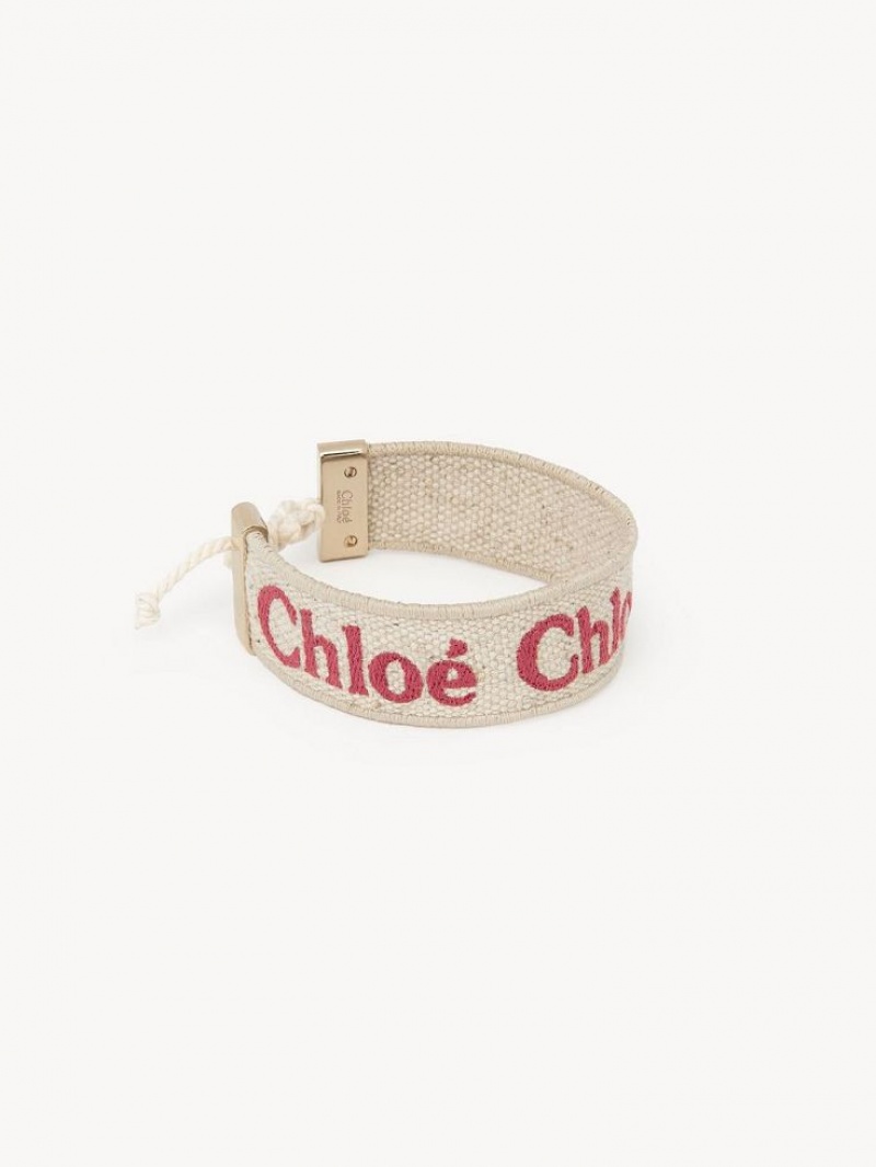 Pulseras Chloe Woody Beige Rosas | CHE-SR14445