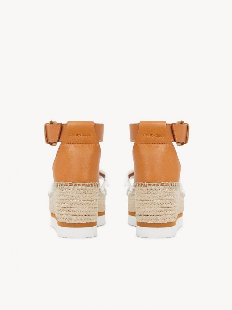 Sandalias Chloe Glyn Plataforma Blancas | CHE-SR14826