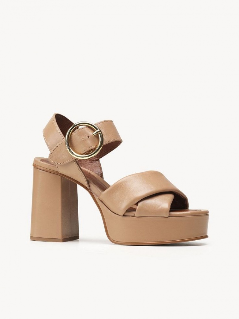 Sandalias Chloe Lyna High-heel Marrones | CHE-SR14840