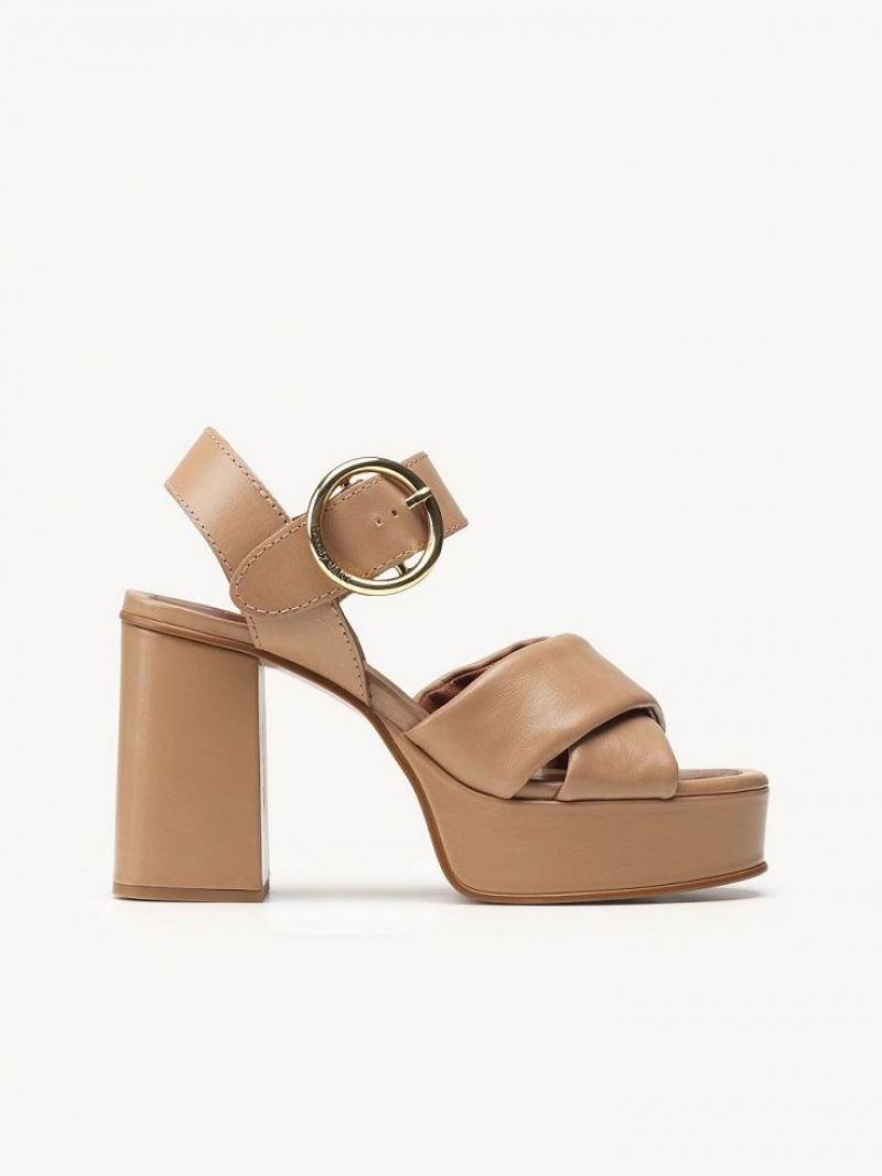 Sandalias Chloe Lyna High-heel Marrones | CHE-SR14840