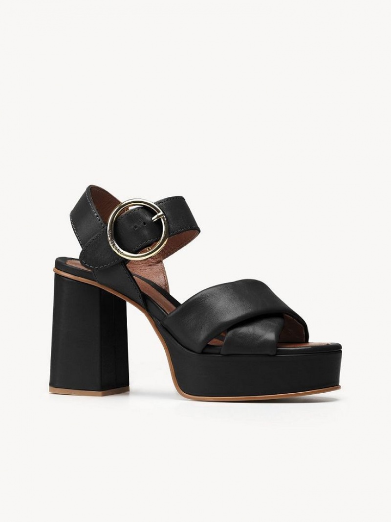 Sandalias Chloe Lyna High-heel Negras | CHE-SR14812