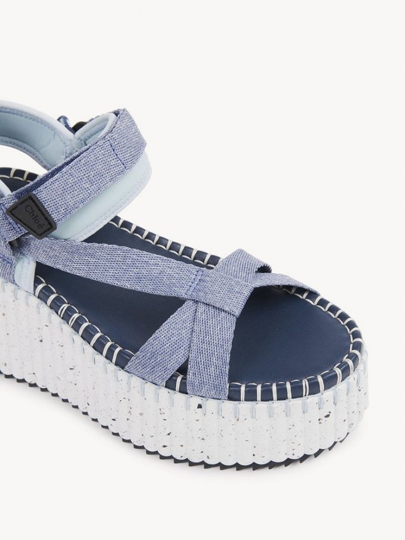 Sandalias Chloe Nama Azules | CHE-SR14148