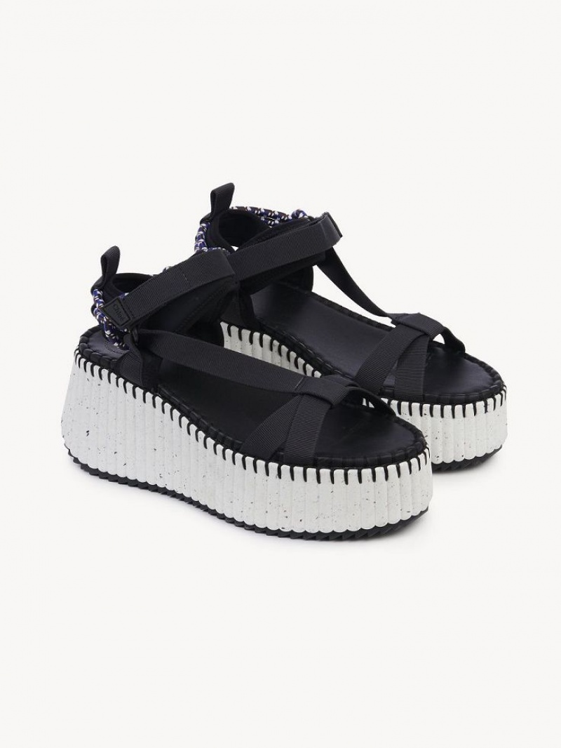 Sandalias Chloe Nama Negras | CHE-SR14164