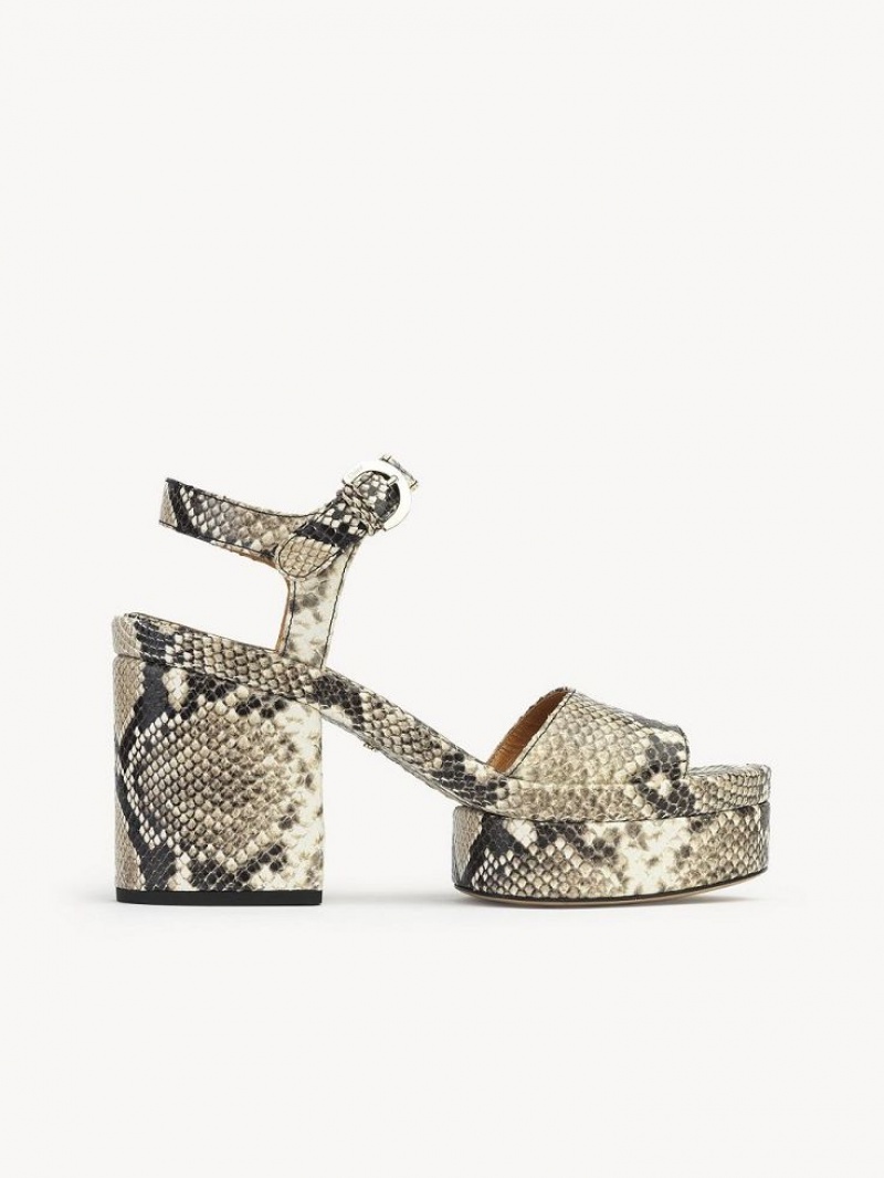 Sandalias Chloe Odina High-heel Gris | CHE-SR14172