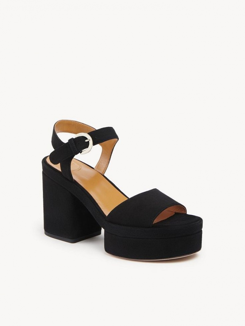 Sandalias Chloe Odina High-heel Negras | CHE-SR14173