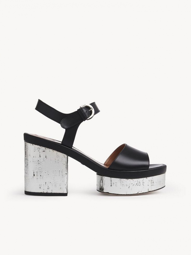 Sandalias Chloe Odina High-heel Negras | CHE-SR14180