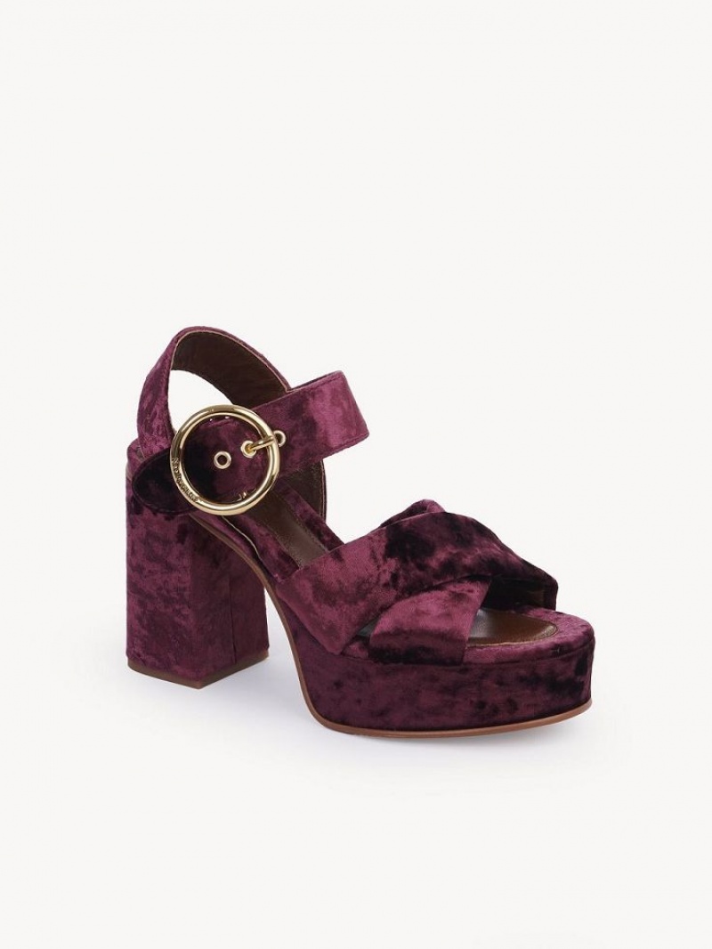 Sandalias Chloe Orla Plataforma Fucsia | CHE-SR14809