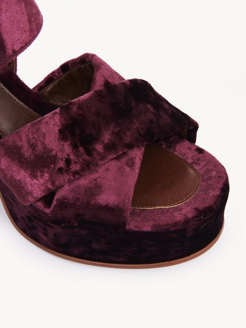 Sandalias Chloe Orla Plataforma Fucsia | CHE-SR14809