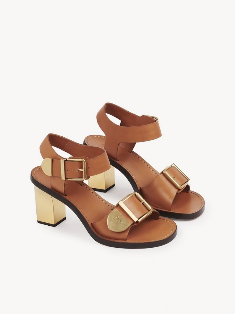 Sandalias Chloe Rebecca High-heel Marrones | CHE-SR14140