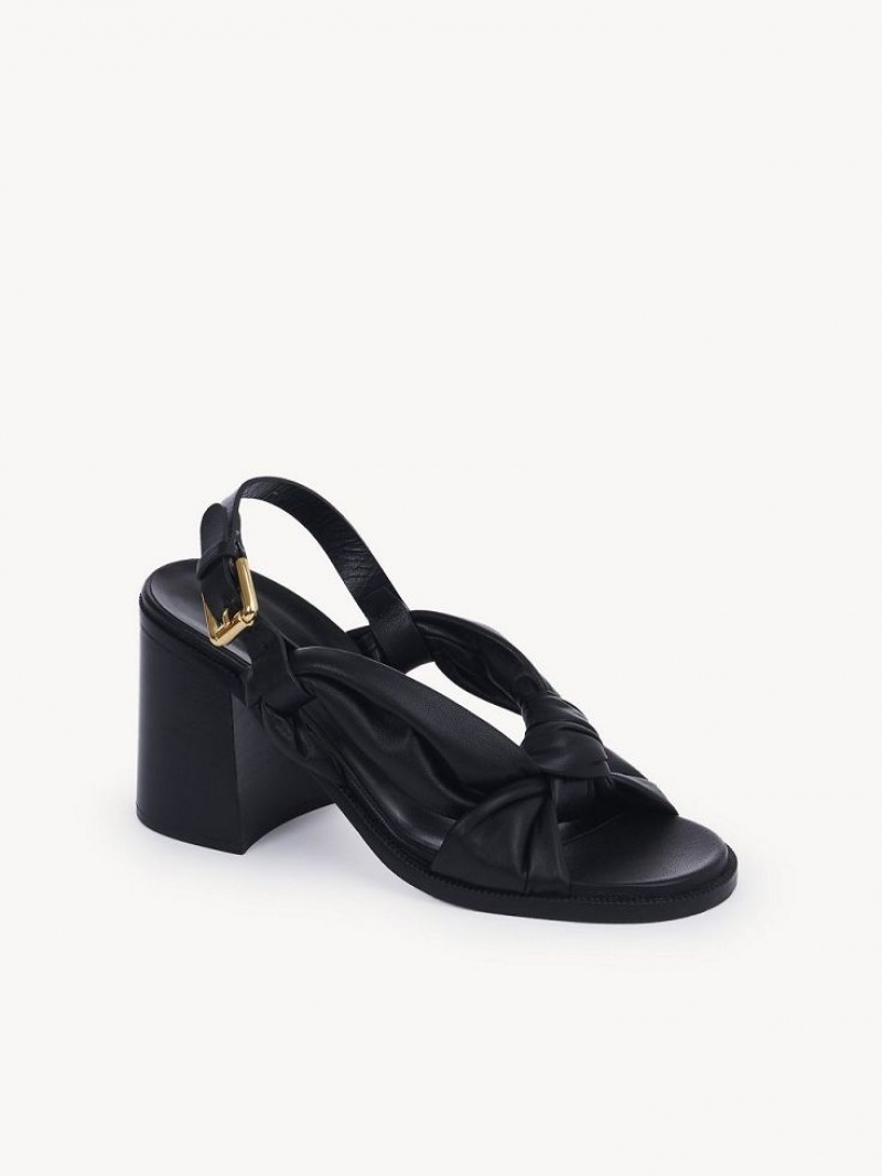 Sandalias Chloe Spender Negras | CHE-SR14821