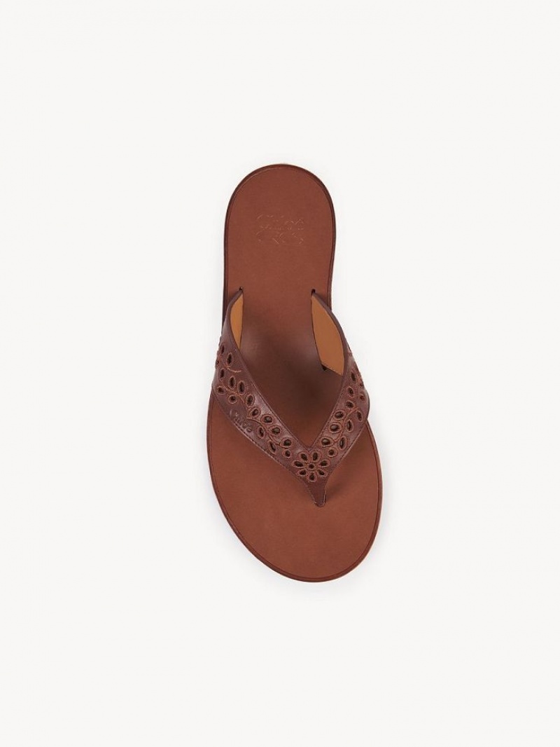 Sandalias Chloe X Eres Paz Planos Rojas | CHE-SR14145