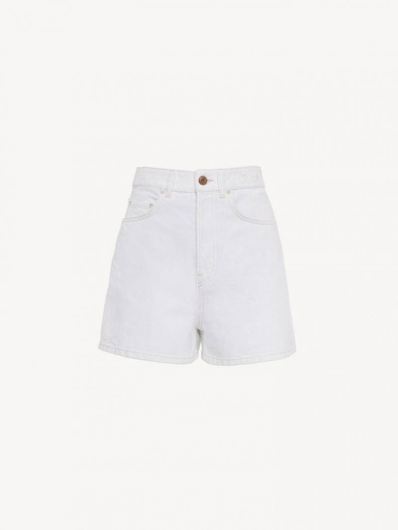 Short Chloe Dukuno Denim Blancas | CHE-SR13978