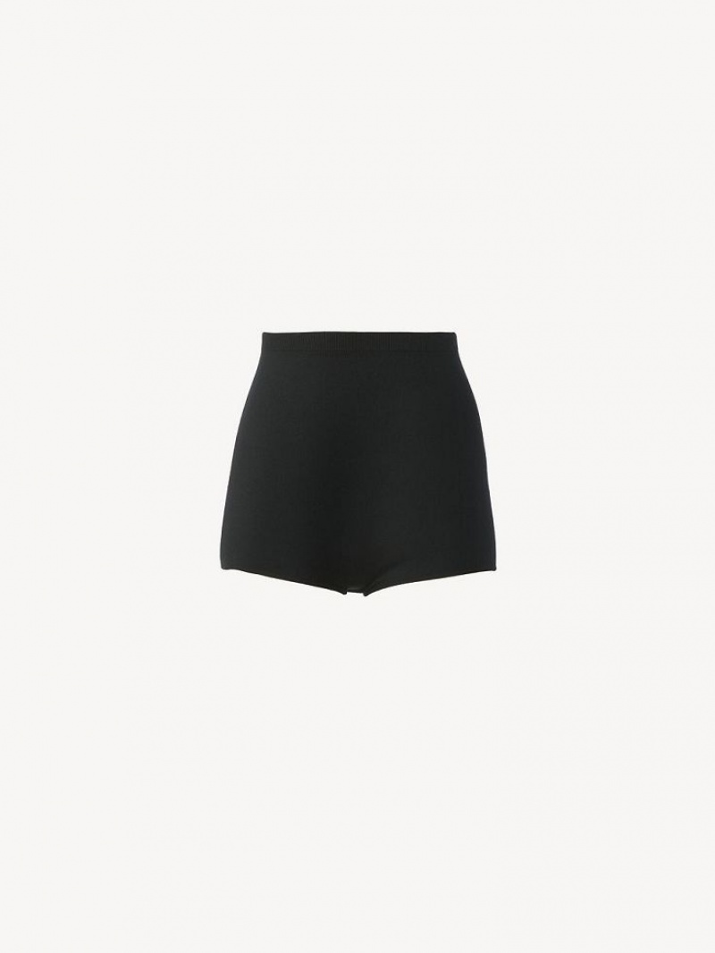 Short Chloe High-waisted Mini Negras | CHE-SR14007