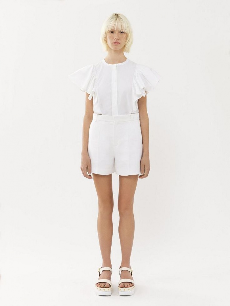 Short Chloe Tailored Blancas | CHE-SR14009