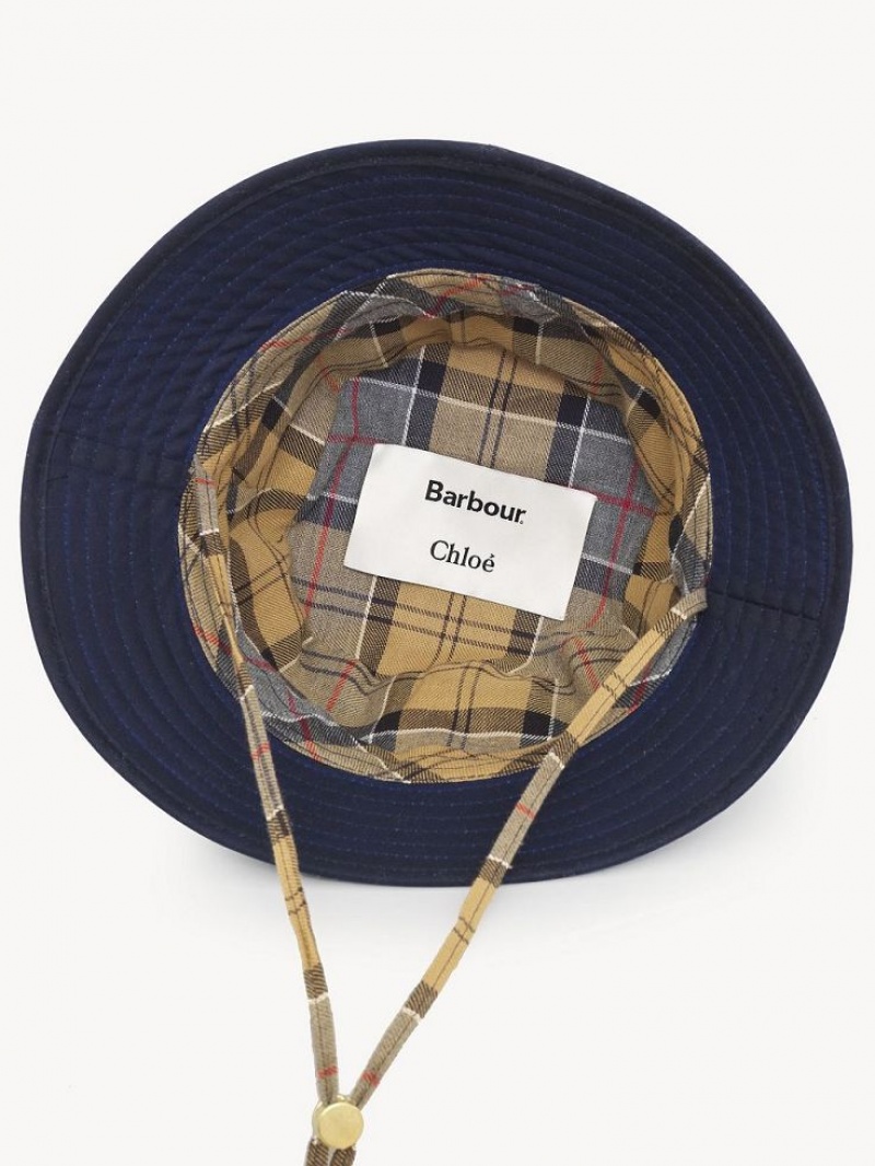 Sombreros Chloe Barbour For Bucket Azul Marino | CHE-SR14479