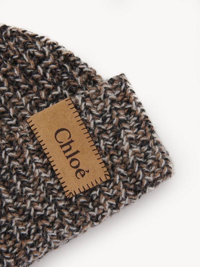 Sombreros Chloe Fornido De Punto Beanie Blancas | CHE-SR14485