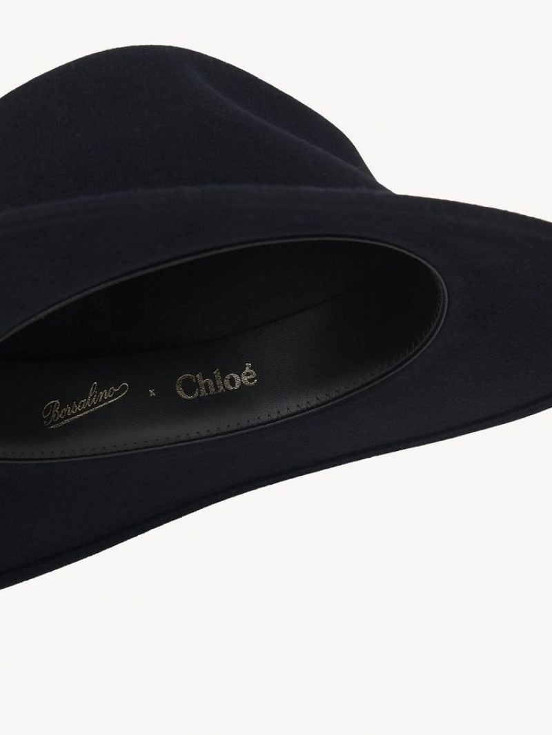 Sombreros Chloe X Borsalino Steph Azul Marino | CHE-SR14471