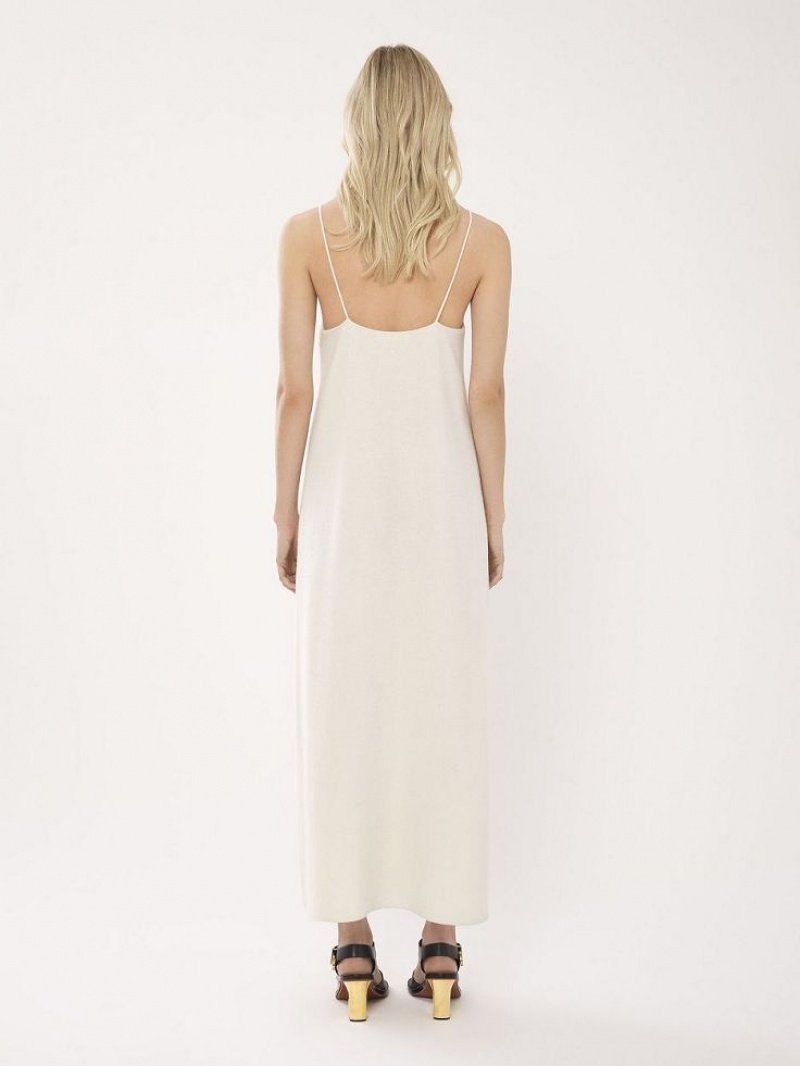 Vestido Chloe Ankle-length Sin Manga Blancas | CHE-SR13855