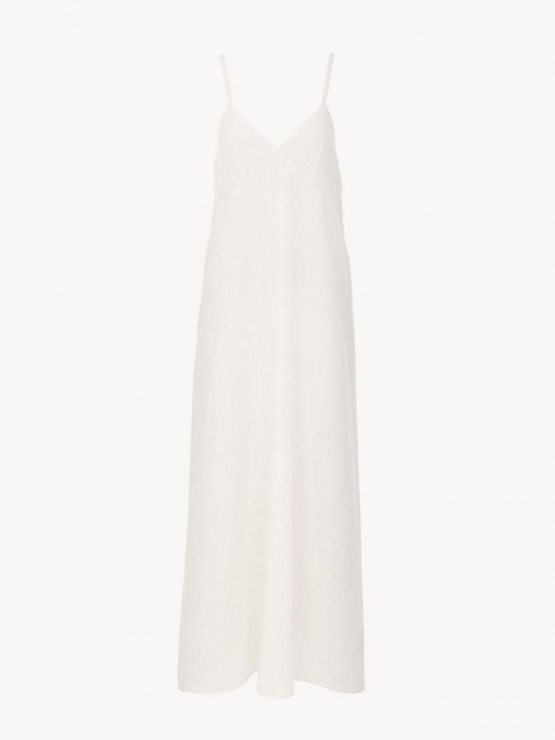 Vestido Chloe Ankle-length Sin Manga Blancas | CHE-SR13855